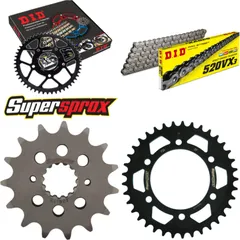 Kettensatz Stahl für: DUCATI 750 SS 91-98/888 Strada 93-94/ 15-37-096 DID520VX3 Endlos