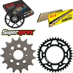 Kettensatz Stahl für: DUCATI 800 Sport /Supersport 03-09/85 15-39-098 DID520VX3(G&B) Endlos