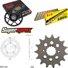 Kettensatz Stahl für: DUCATI 906 Paso 89-89 15-40-108 DID520VX3(G&B) Endlos