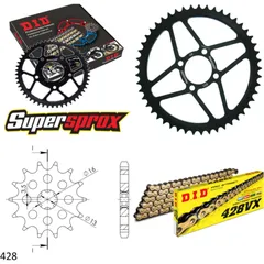 Chain Kit - Steel - for: YAMAHA DT80 MX-S 84-85 13-41-108 DID428VX(G&B) Clip