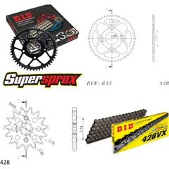 Chain Kit - Steel - for: YAMAHA TZR80 /R 95-10 15-46-136 DID428VX endless