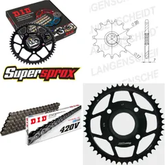 Chain Kit - Steel - for: MBK/YA X-Power 50 98-02/TZR50 00-02 12-47-132 DID420V Clip