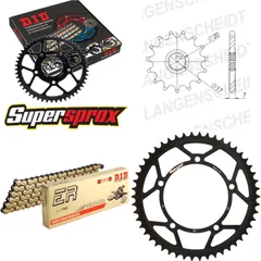 Chain Kit - Steel - for: YAMAHA DT50 SM 02-02 12-50-128 DID420NZ3(G&B) Clip