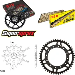 Chain Kit - Steel - for: YAMAHA WR125 99-01/YZ125 99-01 13-48-112 DID520VX3(G&B) endless