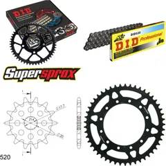 Chain Kit - Steel - for: YAMAHA WR125 02-03/YZ125 02-04 13-49-112 DID520 Clip