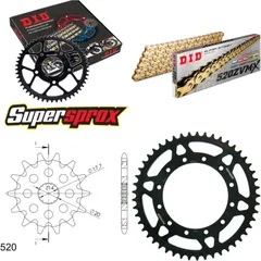Chain Kit - Steel - for: YAMAHA WR125 02-03/YZ125 02-04 13-49-112 DID520ZVM-X(G&G) rivet