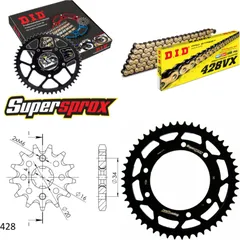 Chain Kit - Steel - for: YAMAHA XT125 R 05-13 14-50-128 DID428VX(G&B) rivet