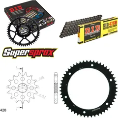 Chain Kit - Steel - for: YAMAHA DT125 R 101km/h 90-06 16-51-132 DID428D Clip