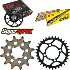 Chain Kit - Steel - for: YAMAHA YFA125 Breeze 89-04/YFM125 Gri 12-32-074 DID520VX3(G&B) endless