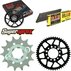 Chain Kit - Steel - for: YAMAHA TW125 99-01/TW200 95-15 14-50-122 DID428D Clip
