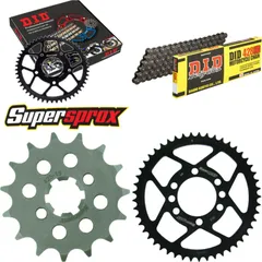 Kettensatz Stahl für: YAMAHA DT175 MX 78-82 15-49-120 DID428HD Clip