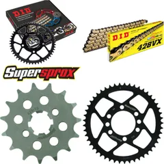 Chain Kit - Steel - for: YAMAHA DT175 MX 78-82 15-49-120 DID428VX(G&B) rivet