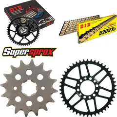 Kettensatz Stahl für: YAMAHA XT250 80-87 16-46-098 DID520VX3(G&B) Niet