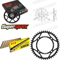 Chain Kit - Steel - for: YAMAHA XV125 Virago 103km/h 97-99 14-45-114 DID520VX3(G&B) endless
