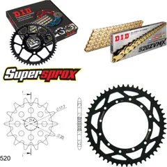 Chain Kit - Steel - for: YAMAHA WR200 R 91-97 13-52-116 DID520ZVM-X(G&G) endless