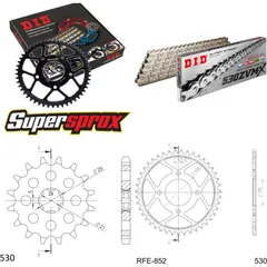 Chain Kit - Steel - for: YAMAHA RD250 LC 80-83 16-41-102 DID530ZVM-X(S&S) endless