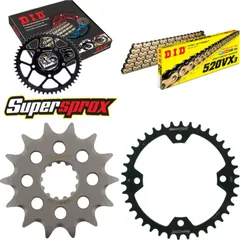 Chain Kit - Steel - for: YAMAHA YFZ450 /S 04-08 14-38-098 DID520VX3(G&B) rivet