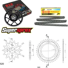 Chain Kit - Steel - for: YAMAHA RD350 LC /YPVS 83-90 17-39-106 DID520NZ Clip