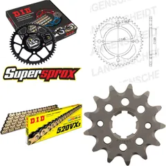 Chain Kit - Steel - for: YAMAHA YFM350 X Warrior 4 x Ø10.5 8 13-40-100 DID520VX3(G&B) rivet