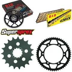 Chain Kit - Steel - for: YAMAHA FZR400 RR, Exup 90-94 19-55-130 DID428VX(G&B) rivet
