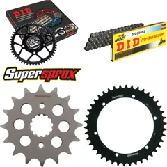 Chain Kit - Steel - for: YAMAHA SR500 78-90/SR500 Trommelbrem 16-42-102 DID530NZ Clip