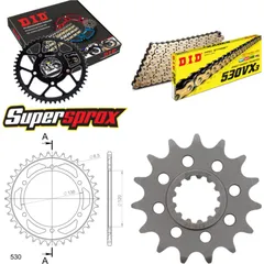 Chain Kit - Steel - for: YAMAHA RD500 LC 84-87 15-38-102 DID530VX3(G&B) endless