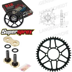 Chain Kit - Steel - for: YAMAHA XJ400 81-84/XJ550 Maxim 81-85 16-45-104 DID530ZVM-X(G&G) rivet