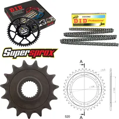 Chain Kit - Steel - for: YAMAHA SRX600 87-90 15-37-104 DID520NZ Clip