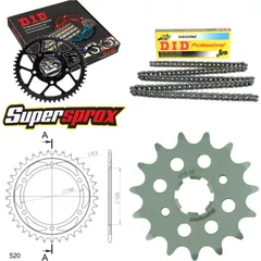 Chain Kit - Steel - for: YAMAHA SRX600 86-86 15-37-104 DID520NZ Clip