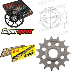Chain Kit - Steel - for: YAMAHA XT600 45-PS 87-89/XT600 K 90 15-39-102 DID520VX3(G&B) rivet