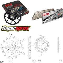 Chain Kit - Steel - for: YAMAHA XS650 73-76/XS650 /SE 77-84 17-33-104 DID530ZVM-X(S&S) rivet