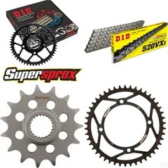 Chain Kit - Steel - for: YAMAHA XTZ660 Tenere 96-96 15-46-110 DID520VX3 rivet