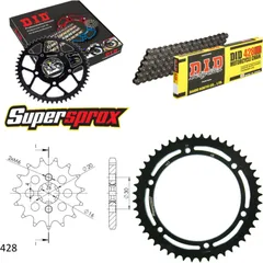Chain Kit - Steel - for: KAWASAKI KMX125 80 km/h 14-48 95-99 14-48-124 DID428HD Clip