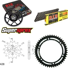 Chain Kit - Steel - for: KAWASAKI KMX125 [DE] 86-95/KMX125 [FR 16-48-126 DID428D Clip
