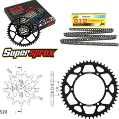 Chain Kit - Steel - for: KAWASAKI KX125 92-93 12-49-112 DID520NZ Clip