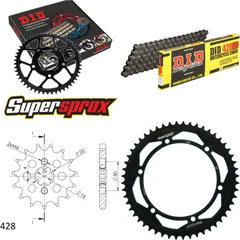 Chain Kit - Steel - for: KAWASAKI KDX125 88-90 15-52-130 DID428HD Clip