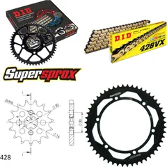 Chain Kit - Steel - for: KAWASAKI KDX125 91-91 15-52-132 DID428VX(G&B) endless