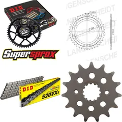Chain Kit - Steel - for: KAWASAKI KR-1 250 88-89 15-40-106 DID520VX3 rivet