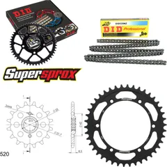 Chain Kit - Steel - for: KAWASAKI KLX250 S /SF 09-14 14-42-106 DID520NZ Clip