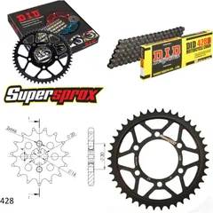 Chain Kit - Steel - for: KAWASAKI ZL125 Eliminator 04-07 15-42-130 DID428D Clip