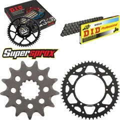 Kettensatz Stahl für: KAWASAKI KX250 05-06 13-51-116 DID520 Clip