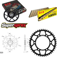 Chain Kit - Steel - for: KAWASAKI EL250 88-96 14-44-114 DID520VX3(G&B) Clip