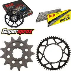 Chain Kit - Steel - for: KAWASAKI KX250 F 11-15 13-50-114 DID520VX3 rivet