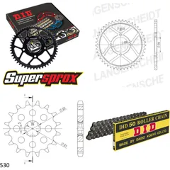 Chain Kit - Steel - for: KAWASAKI Z250 A 78-80/Z250 C 80-82/Z2 15-35-098 DID530 Clip