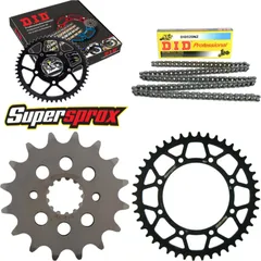 Kettensatz Stahl für: KAWASAKI KLE500 91-95 16-44-108 DID520NZ Clip