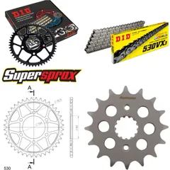 Chain Kit - Steel - for: KAWASAKI Z550 B 81-82 16-40-100 DID530VX3 endless