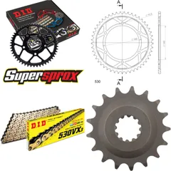 Chain Kit - Steel - for: KAWASAKI GPZ900 R 84-89 17-49-112 DID530VX3(G&B) rivet