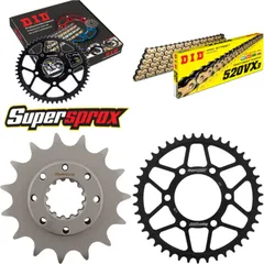 Chain Kit - Steel - for: KAWASAKI Z750 /S 04-06/Z750 ABS 07-13 15-43-112 DID520VX3(G&B) rivet