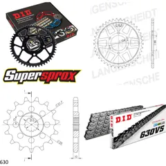 Chain Kit - Steel - for: KAWASAKI Z1000 Injection 80-80/Z1000 15-35-092 DID630VS rivet