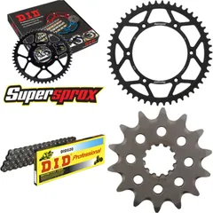 Chain Kit - Steel - for: HUSQVARNA TC250 02-03/TE250 02-03/TE4 14-50-116 DID520 Clip